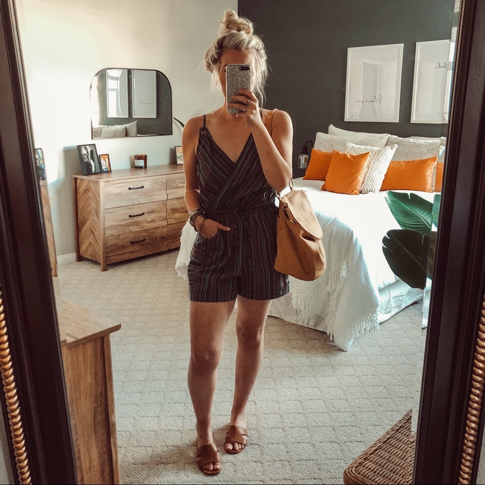 NWT Striped Romper